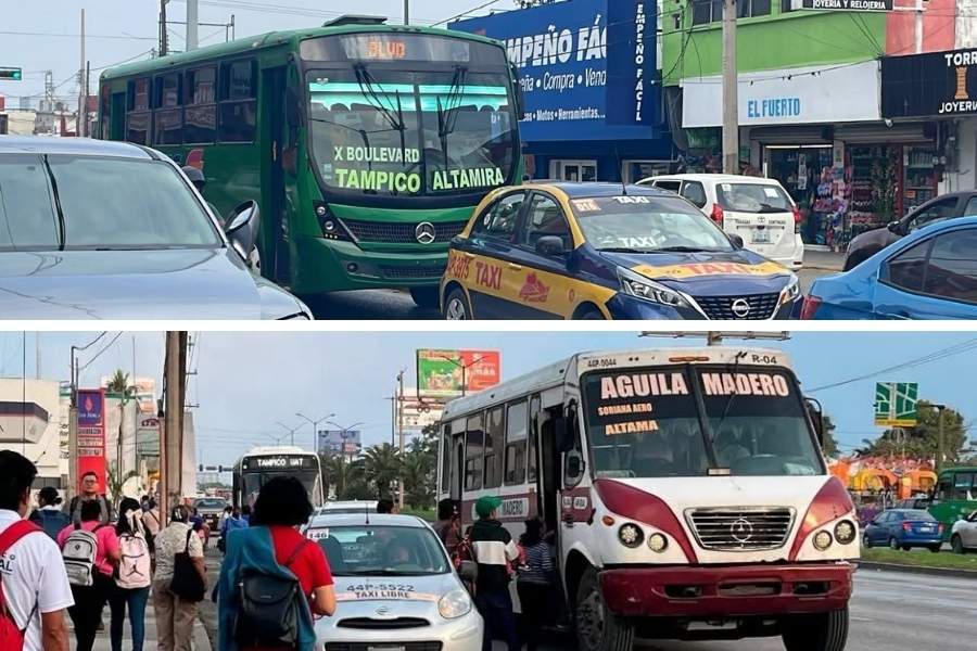 transporte público Tamaulipas Veracruz