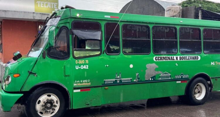 transporte público afectado en Tampico