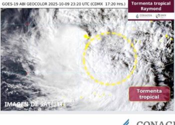 trayectoria Tormenta Tropical Raymond