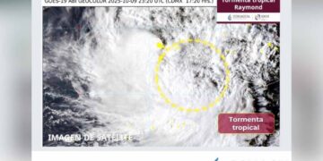 trayectoria Tormenta Tropical Raymond