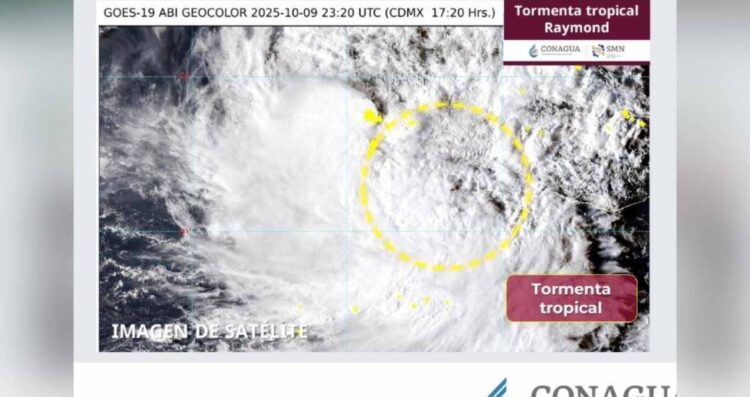 trayectoria Tormenta Tropical Raymond