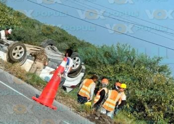 volcadura en carretera victoria-soto la marina