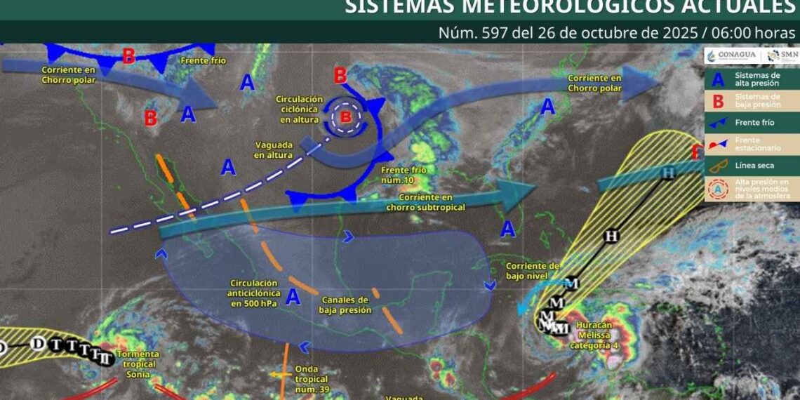 frente frío 10 domingo clima