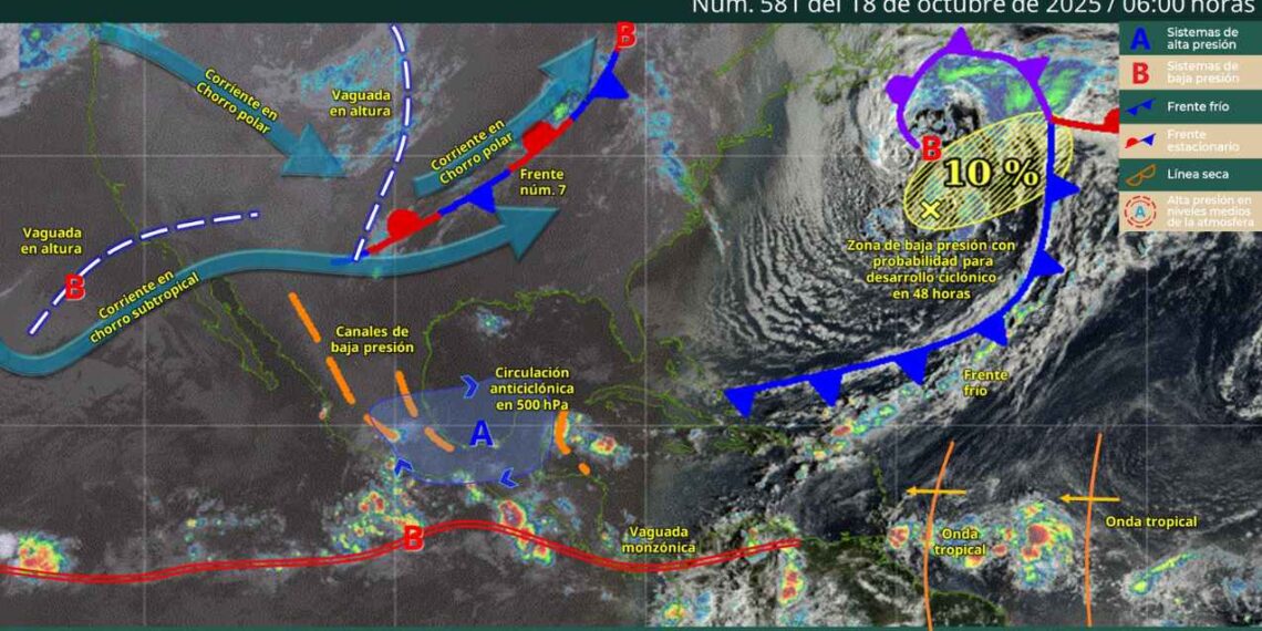 ¿Habrá tormentas eléctricas y caída de granizo hoy en México
