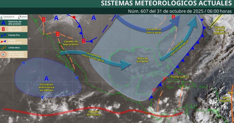 ¿Habrá un aumento en las temperaturas en los estados de México?