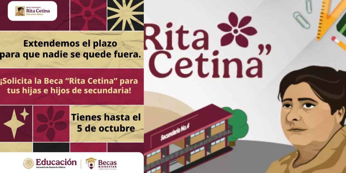 ¿Hasta qué día se podrán inscribir los estudiantes de secundaria a la Beca Rita Cetina?