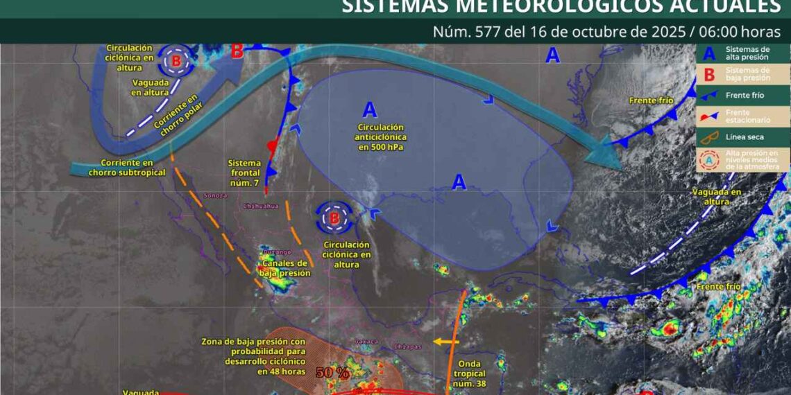 ¿Qué estados tendrán las lluvias más intensas HOY en México?