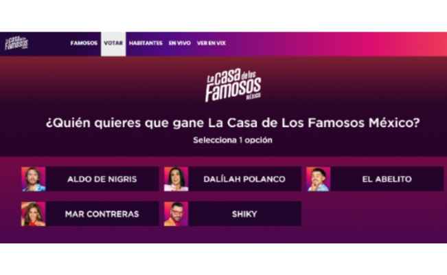 ¿Se puede saber qué participante de La Casa de los Famosos México lidera las votaciones?