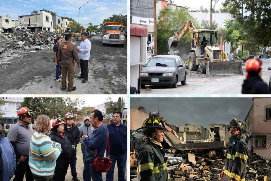 Afectados por la explosión en Pesquería, Nuevo León, comienzan a regresar a sus hogares