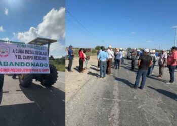 Agricultores de Tamaulipas realizan megabloqueo; recomiendan tomar rutas alternas