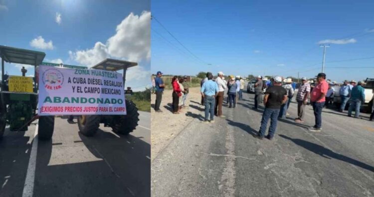 Agricultores de Tamaulipas realizan megabloqueo; recomiendan tomar rutas alternas