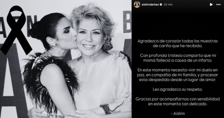 Aislinn Derbez revela la verdadera causa de la muerte de su mamá