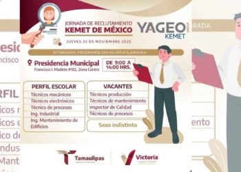 Anuncian en Ciudad Victoria, Tamaulipas, reclutamiento especial con la maquiladora KEMET