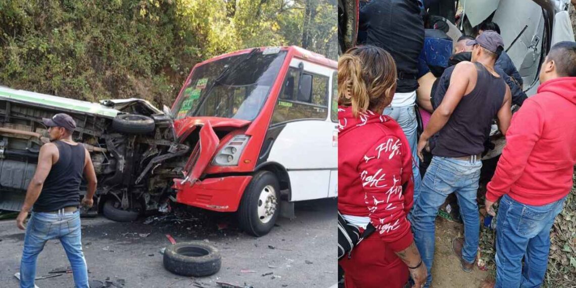 Aparatoso accidente en Ocuilán, Edomex, deja al menos 20 personas lesionadas