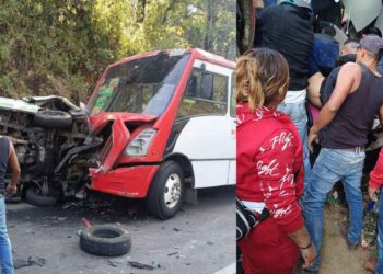 Aparatoso accidente en Ocuilán, Edomex, deja al menos 20 personas lesionadas