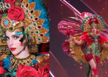 Así desfiló Fátima Bosch con su traje típico de Miss Universo 2025