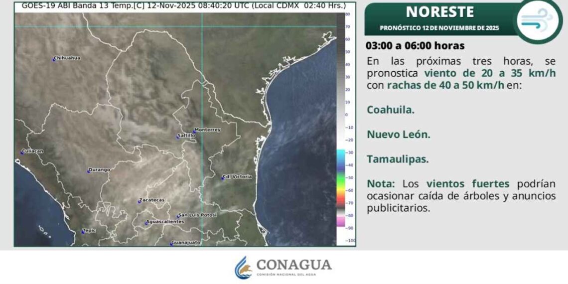 Así estarán las temperaturas en los municipios de Tamaulipas, según el SMN