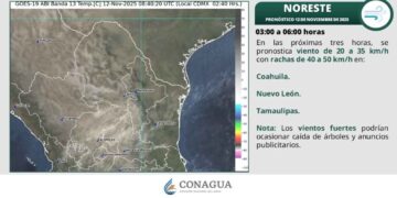 Así estarán las temperaturas en los municipios de Tamaulipas, según el SMN