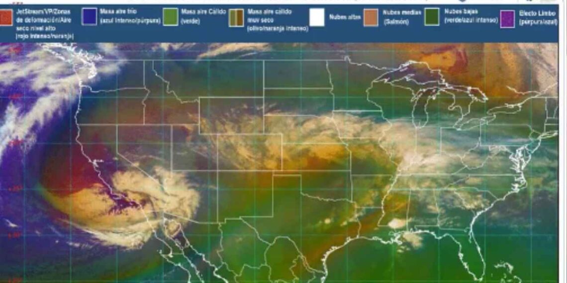 Así se ve el ingreso de la Primera Tormenta Invernal de la temporada 2025-2026