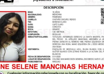 Autoridades solicitan ayuda para localizar a una joven que desapareció en Escobedo, NL