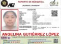 Buscan a Angelina Gutiérrez en Santiago