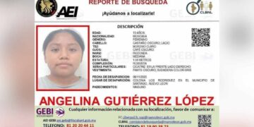 Buscan a Angelina Gutiérrez en Santiago