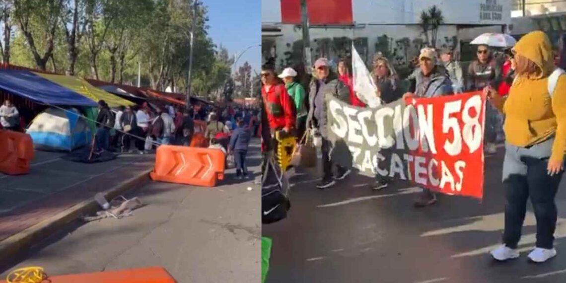 CNTE realizará plantón de 48 horas frente a la Cámara de Diputados