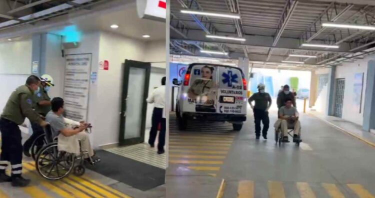 Camioneta vuelca en Matamoros