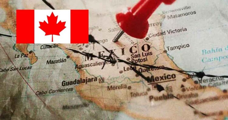 Canadá alerta de viaje estados México