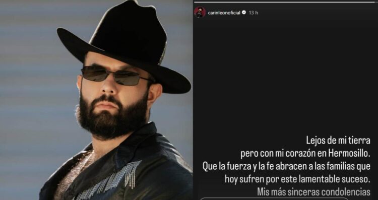 Carin León envía mensaje de apoyo tras explosión en tienda de Hermosillo