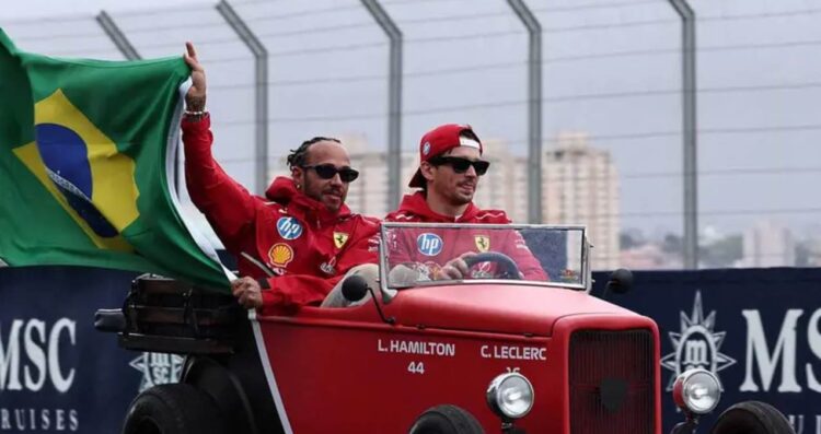 Charles Leclerc y Lewis Hamilton responden a las críticas de John Elkann tras el GP de Brasil