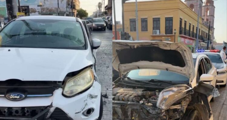 Choque entre mujeres deja una lesionada en el centro de Matamoros, Tamaulipas