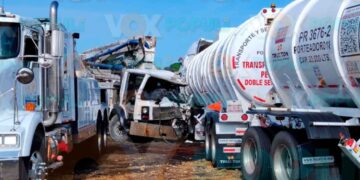 Choque frontal en Tampico