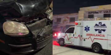 Choque múltiple con lesionados en Matamoros