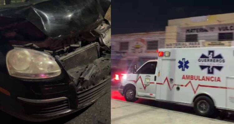 Choque múltiple con lesionados en Matamoros