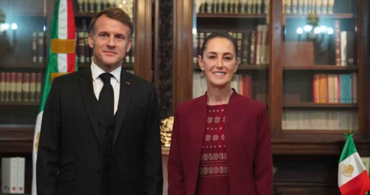 Claudia Sheinbaum y el Presidente de Francia, Emmanuel Macron, refuerzan su relación con nuevos convenios bilaterales: Así fue la reunión