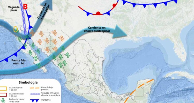 Clima en México 16 de noviembre