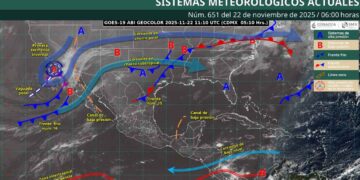Clima en México 22 de noviembre