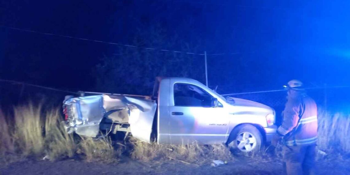 choque dos camionetas Cadereyta–Allende