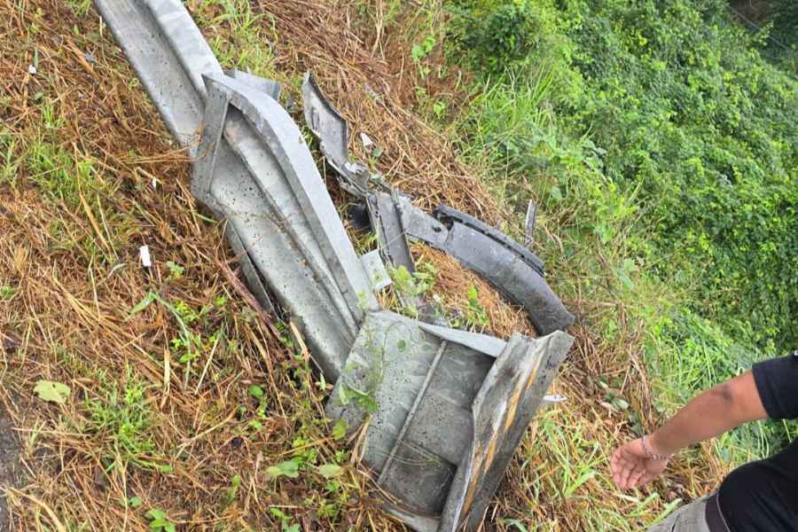 Automóvil chocó barra Mante–Victoria 