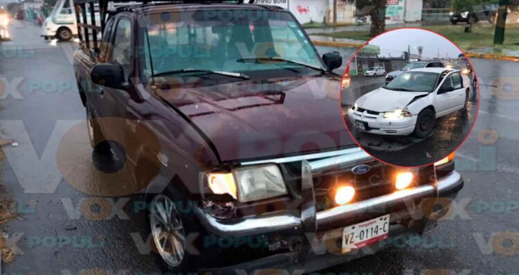 Conductor ignora alto y choca en Victoria
