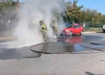 Controlan incendio en Escobedo
