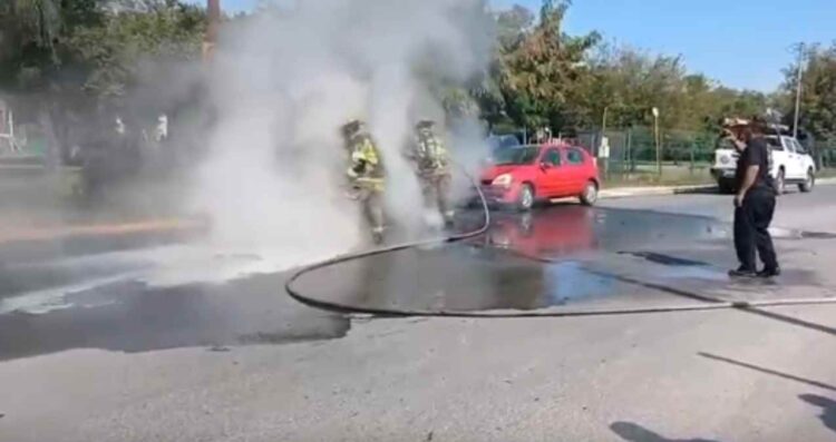 Controlan incendio en Escobedo