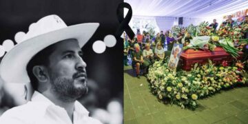 Dan último adiós a Carlos Manzo en Uruapan, Michoacán