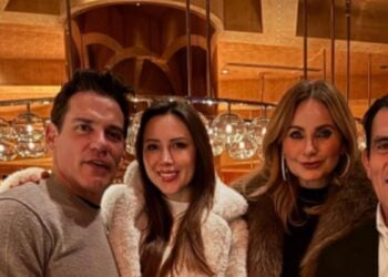 Elizabeth Álvarez y Jorge Salinas disfrutan una noche especial en Las Vegas