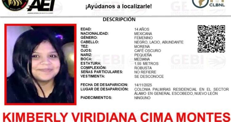 Escobedo, NL: Adolescente desaparece tras conocer a un hombre en Roblox