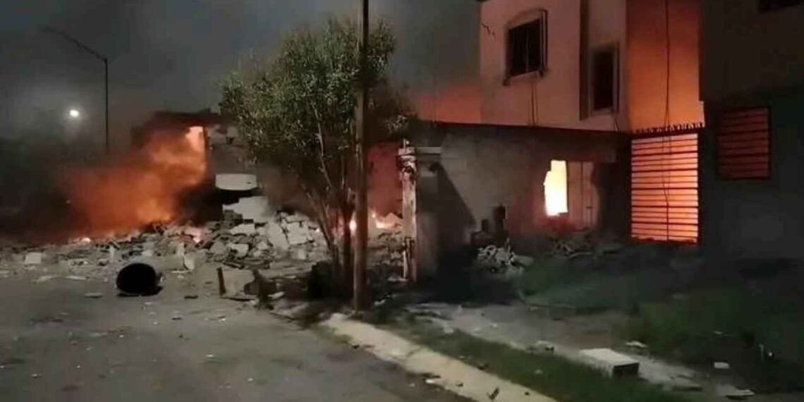 Explosión de pirotecnia en Pesquería