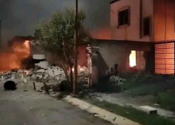 Explosión de pirotecnia en Pesquería