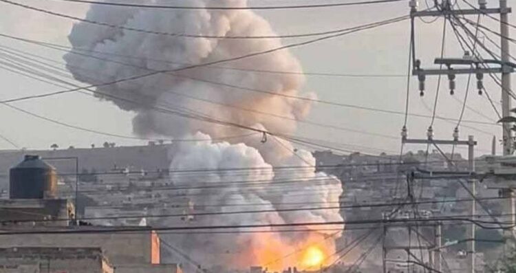 Explosión en taller clandestino deja un muerto en Huixquilucan, Estado de México