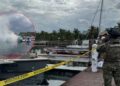 Fuerte explosión en embarcación deja cinco elementos de la Marina lesionados en Cozumel, Quintana Roo